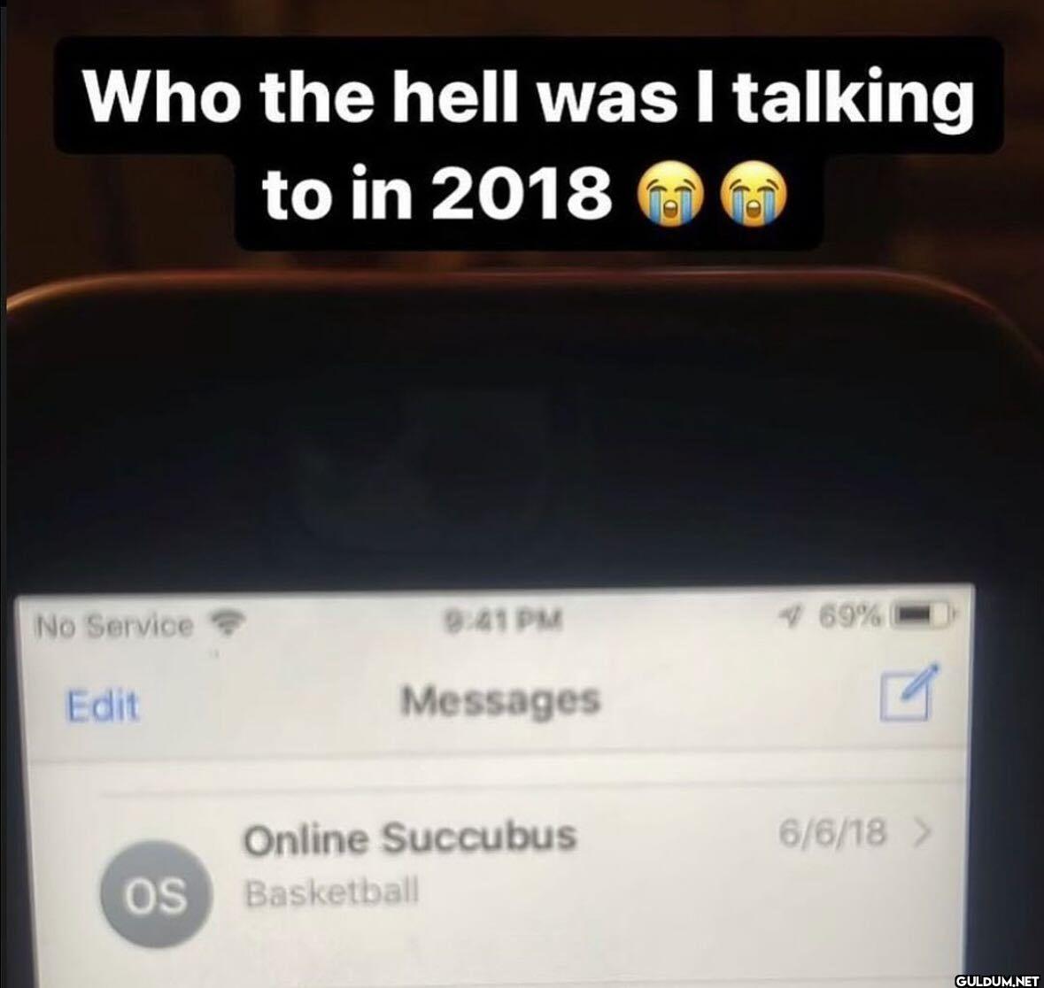Who the hell was I talking...