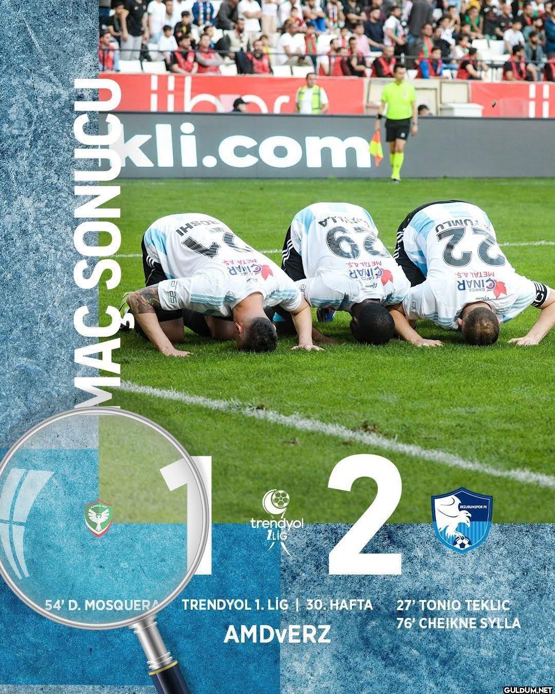 Erzurumspor'un Amedspor...