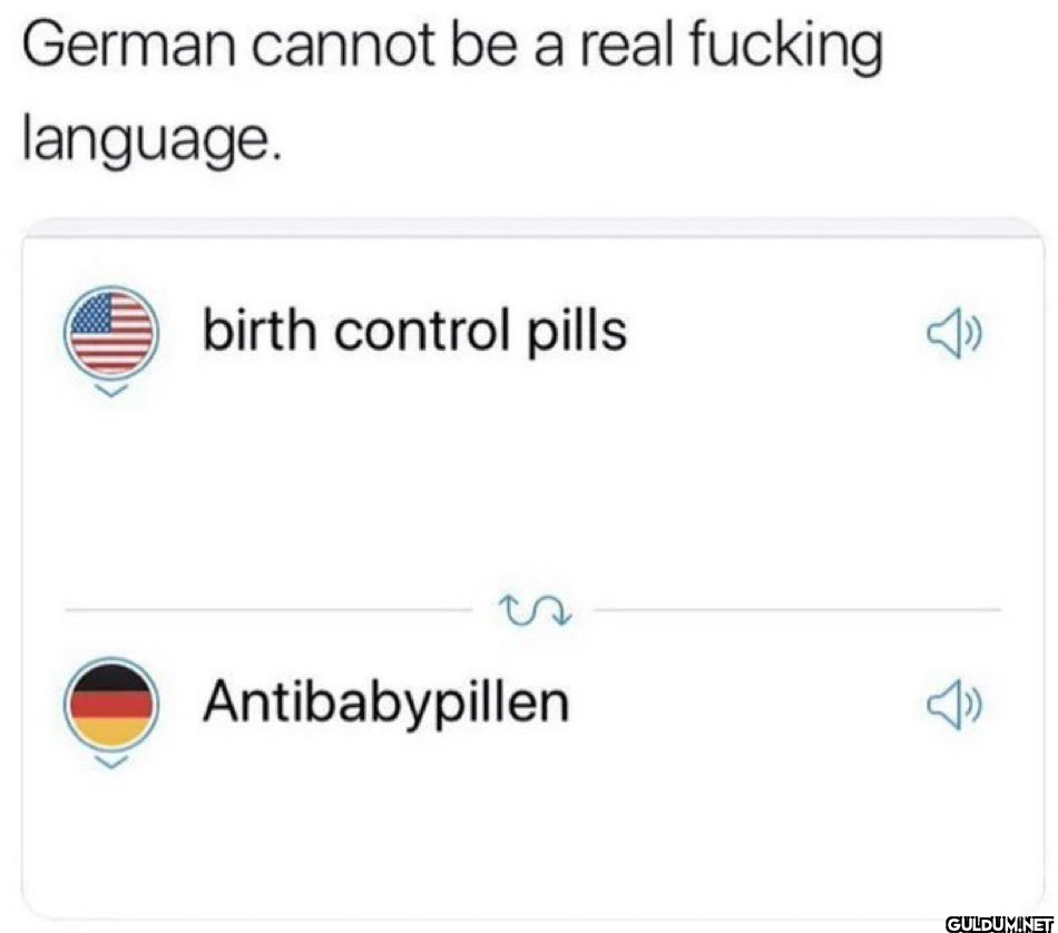 German cannot be a real...