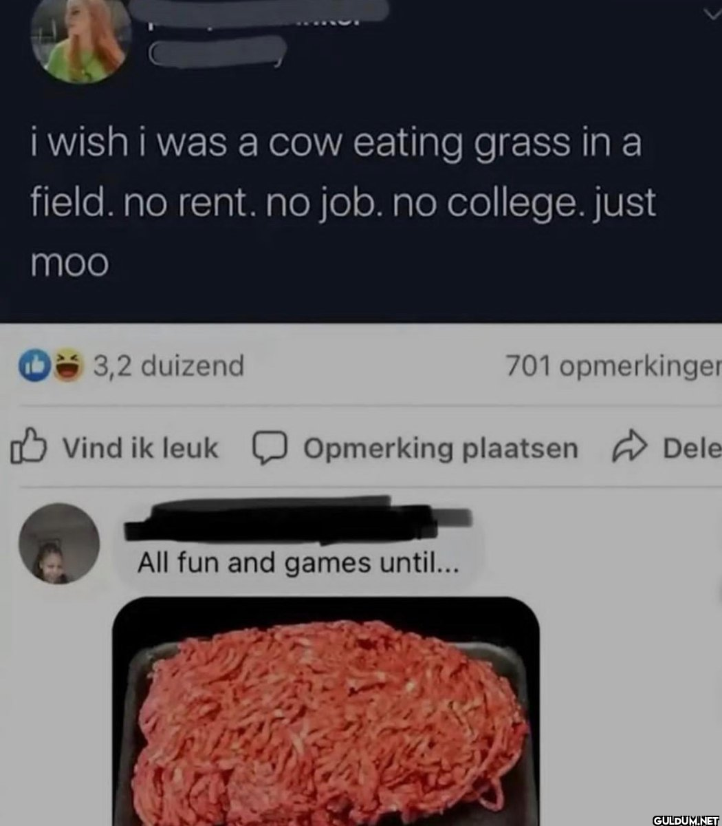 i wish i was a cow eating...