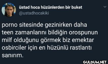 üstad hoca hüzünlerden bir...
