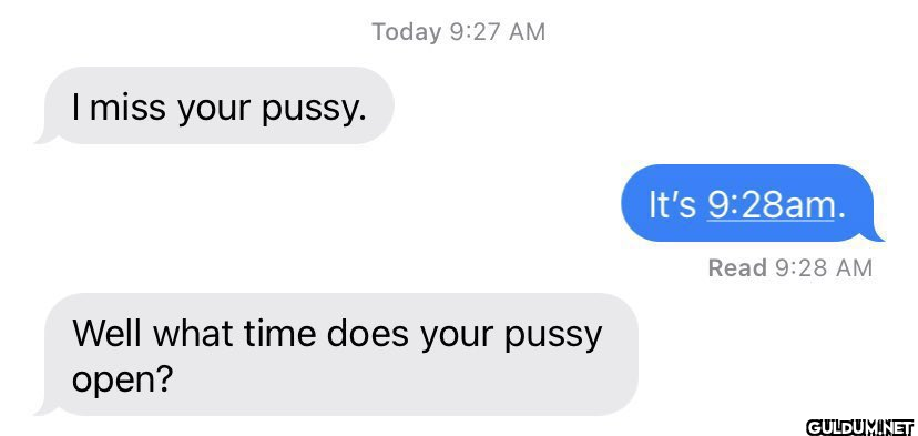 I miss your pussy. Today...