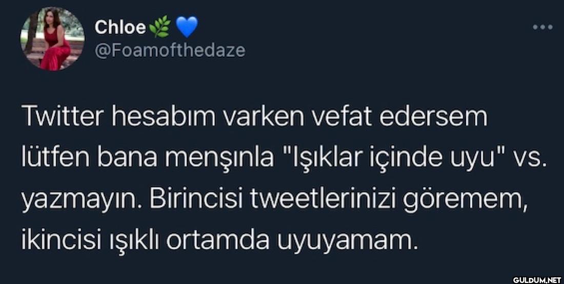 Twitter hesabım varken...