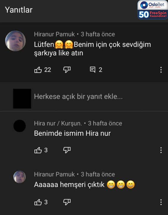 Yanıtlar Hiranur Pamuk 3...