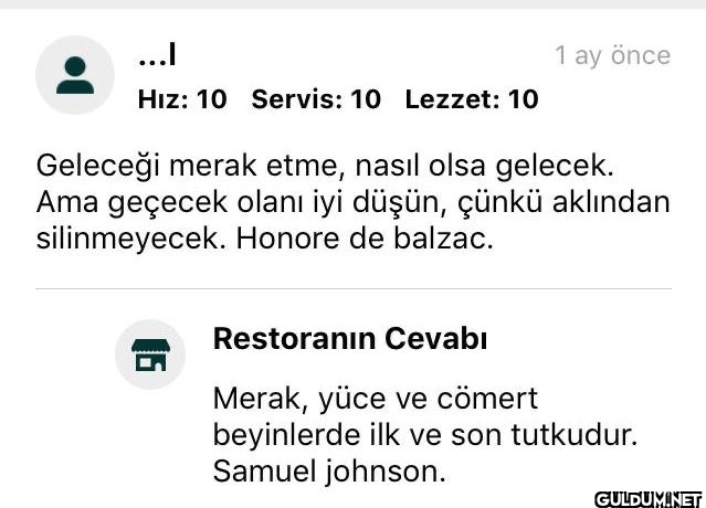 ...l Hız: 10 Servis: 10...