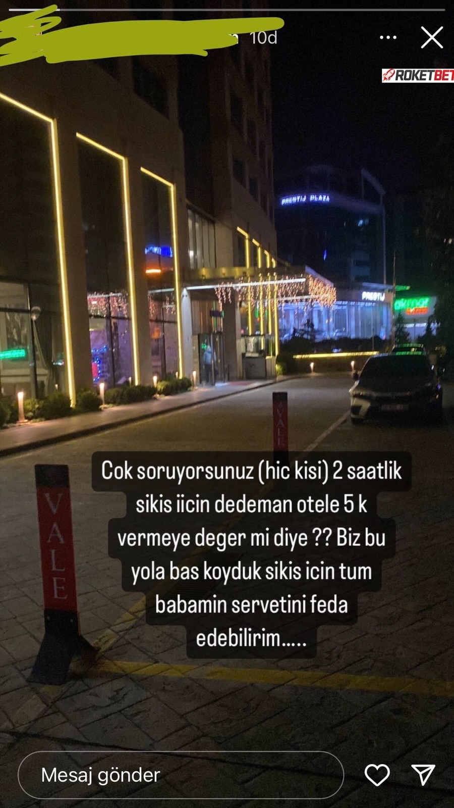 10d Mesaj gönder PRESTIJ...