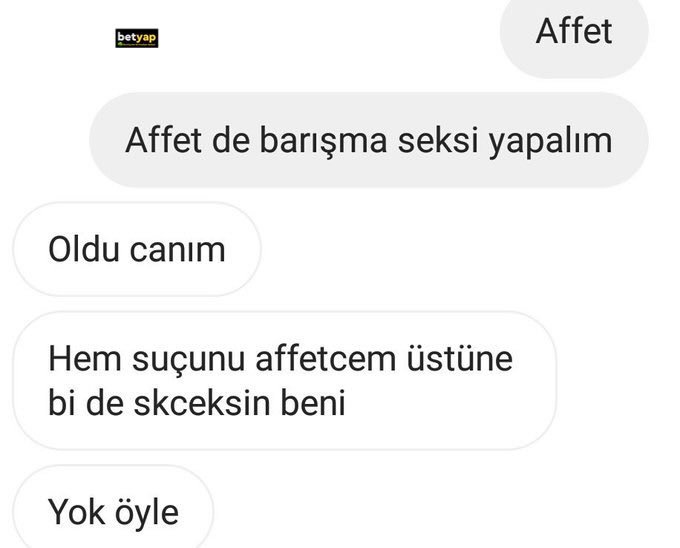 Barışma seksi...   betyap...