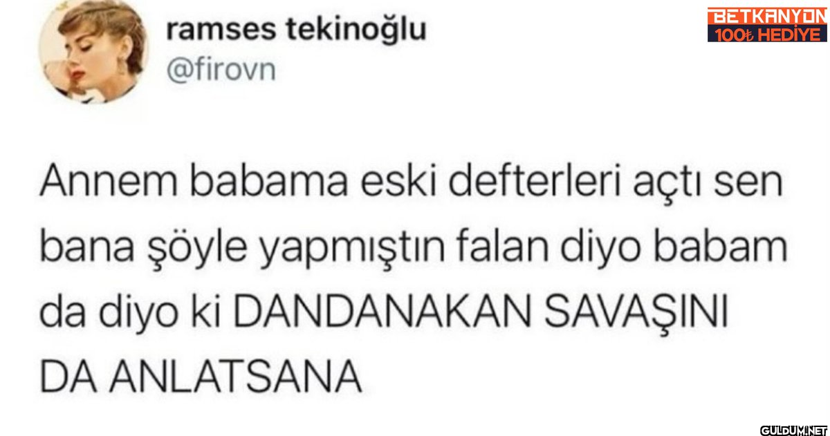 O savaşı da kazanamazsın...