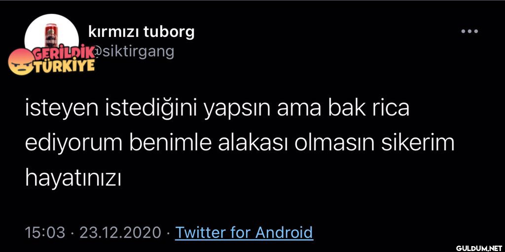 kırmızı tuborg...