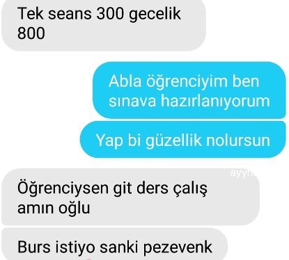 Tek seans 300 gecelik 800...