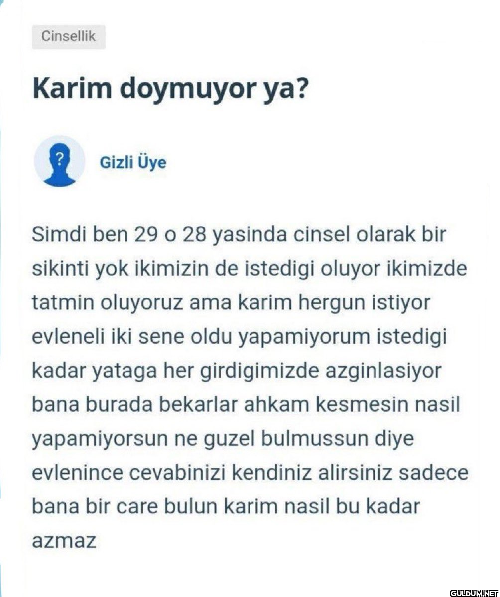 Cinsellik Karim doymuyor...