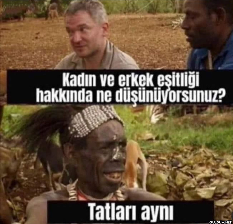 Kadın ve erkek eşitliği...