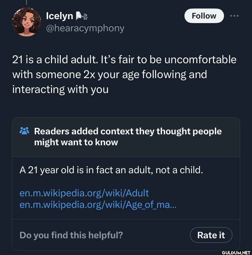 “A child adult”  Icelyn...