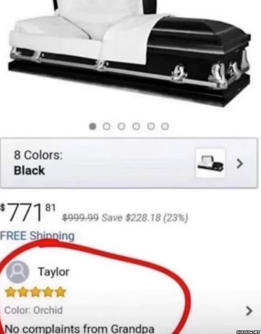 tabut Amazon yorumu   ...