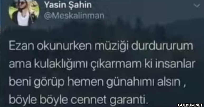 Yasin Şahin @Meskalinman >...