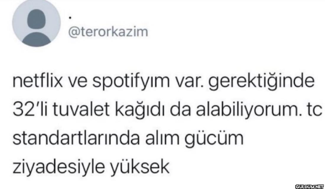 netflix ve spotifyım var....