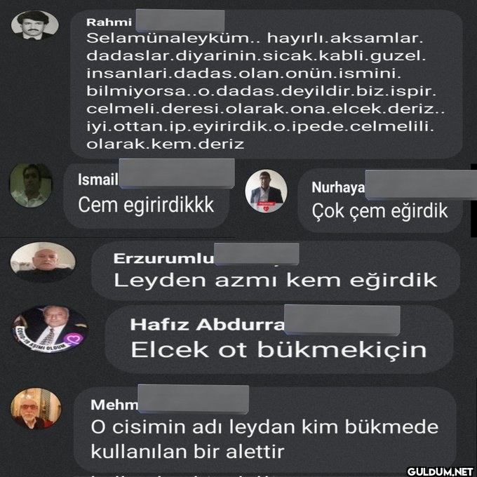 SİZİN ORDA NE DERLER?...