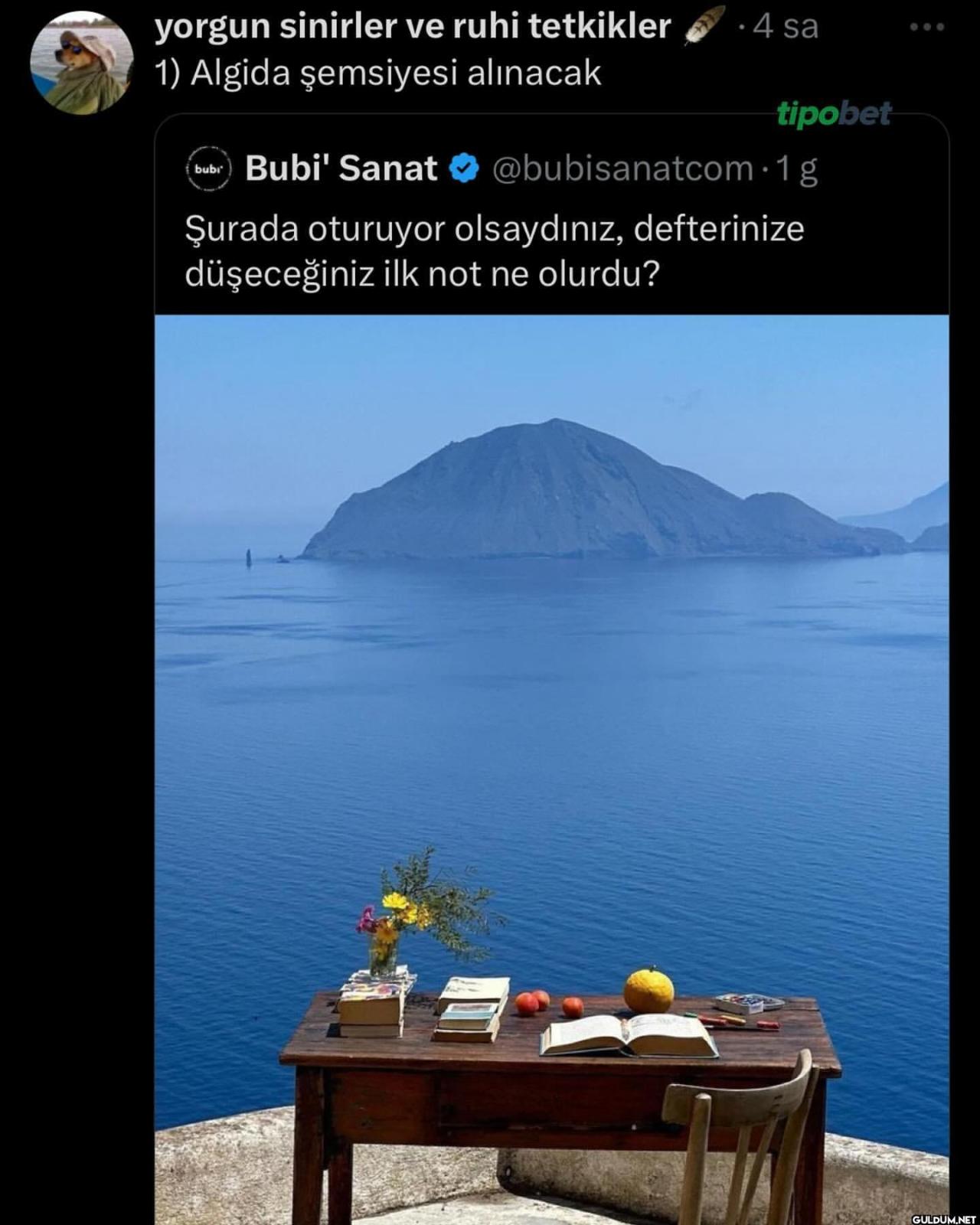 güneşten rengi solmuş...
