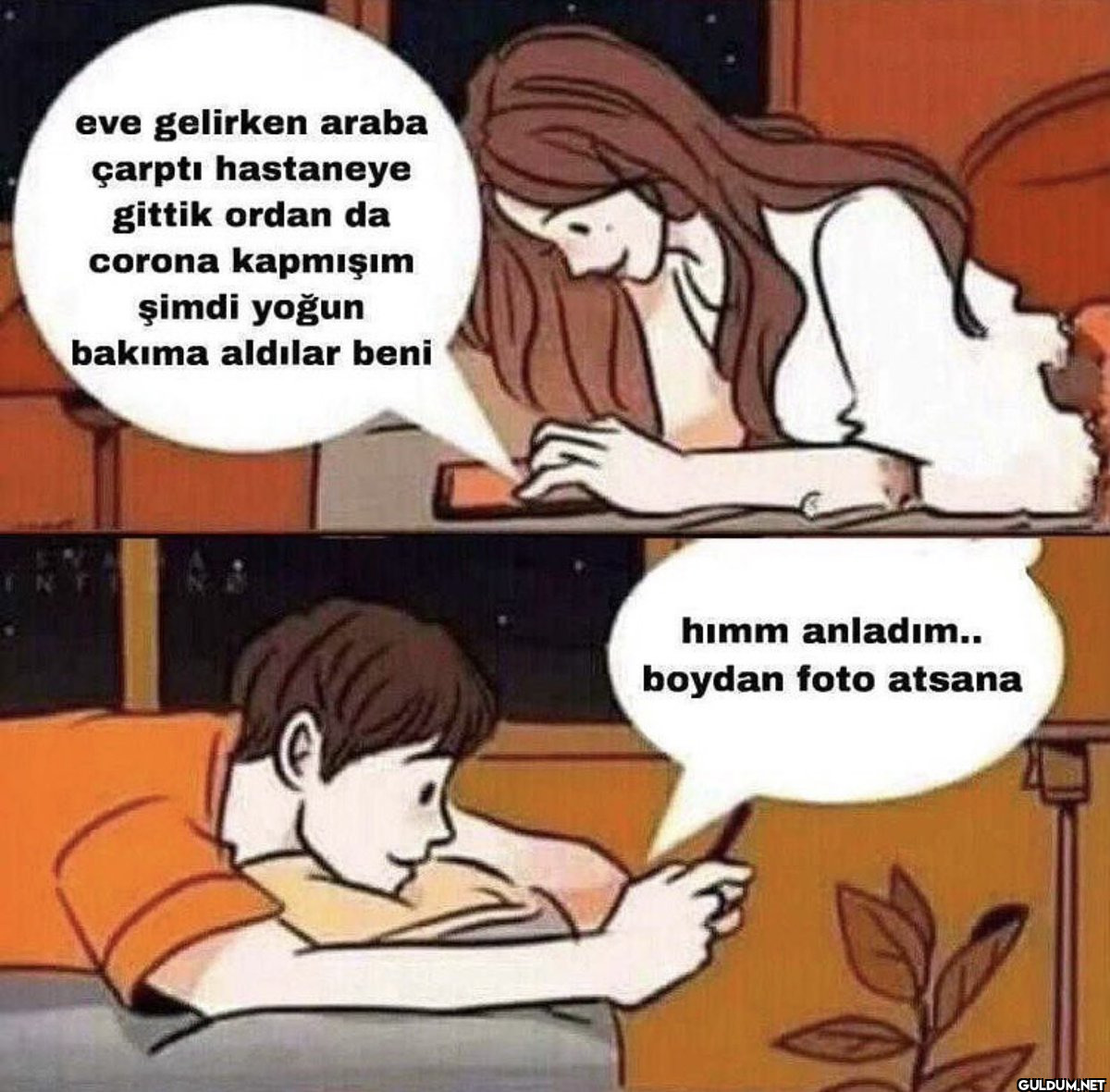 eve gelirken araba çarptı...