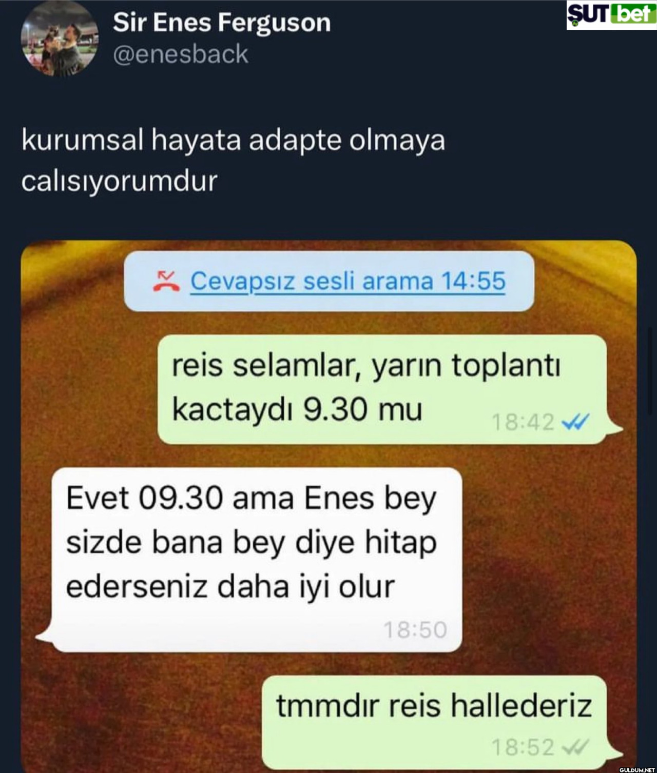 Sir Enes Ferguson...
