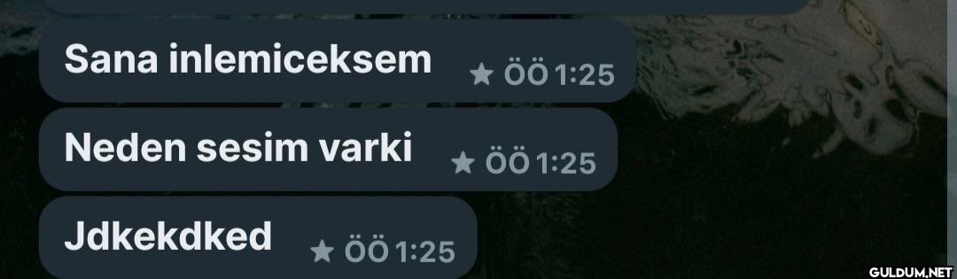 haklı  Sana inlemiceksem...