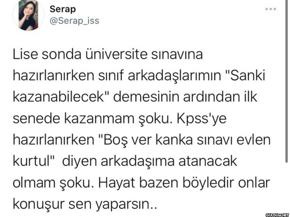 Serap @Serap_iss Lise...