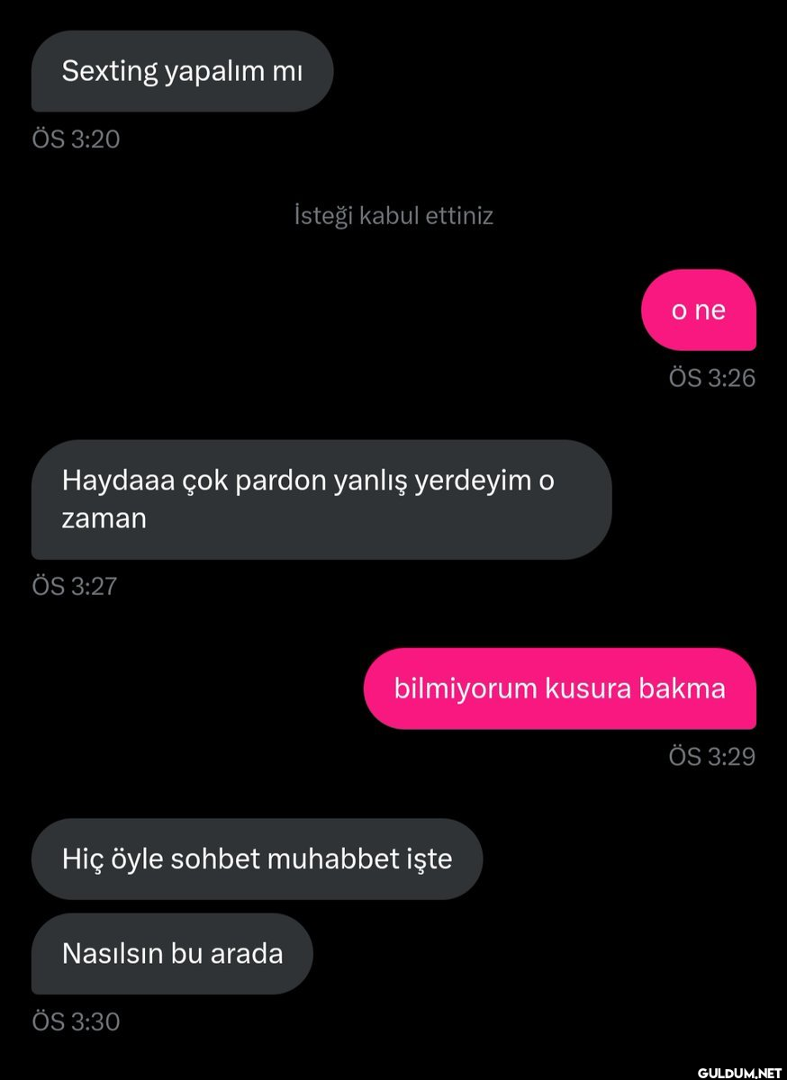 Sexting yapalım mı ÖS 3:20...