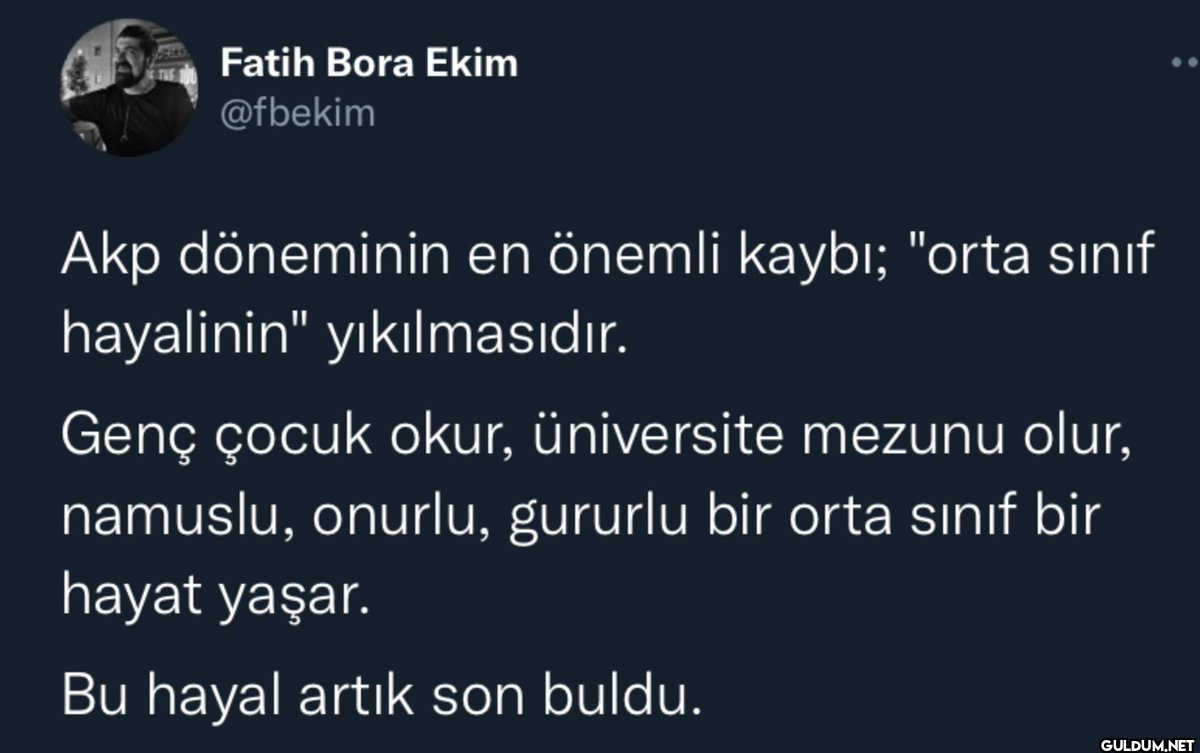 Fatih Bora Ekim @fbekim...