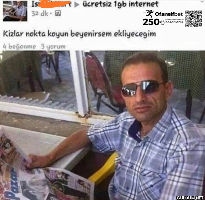 Ist ücretsiz 1gb internet...