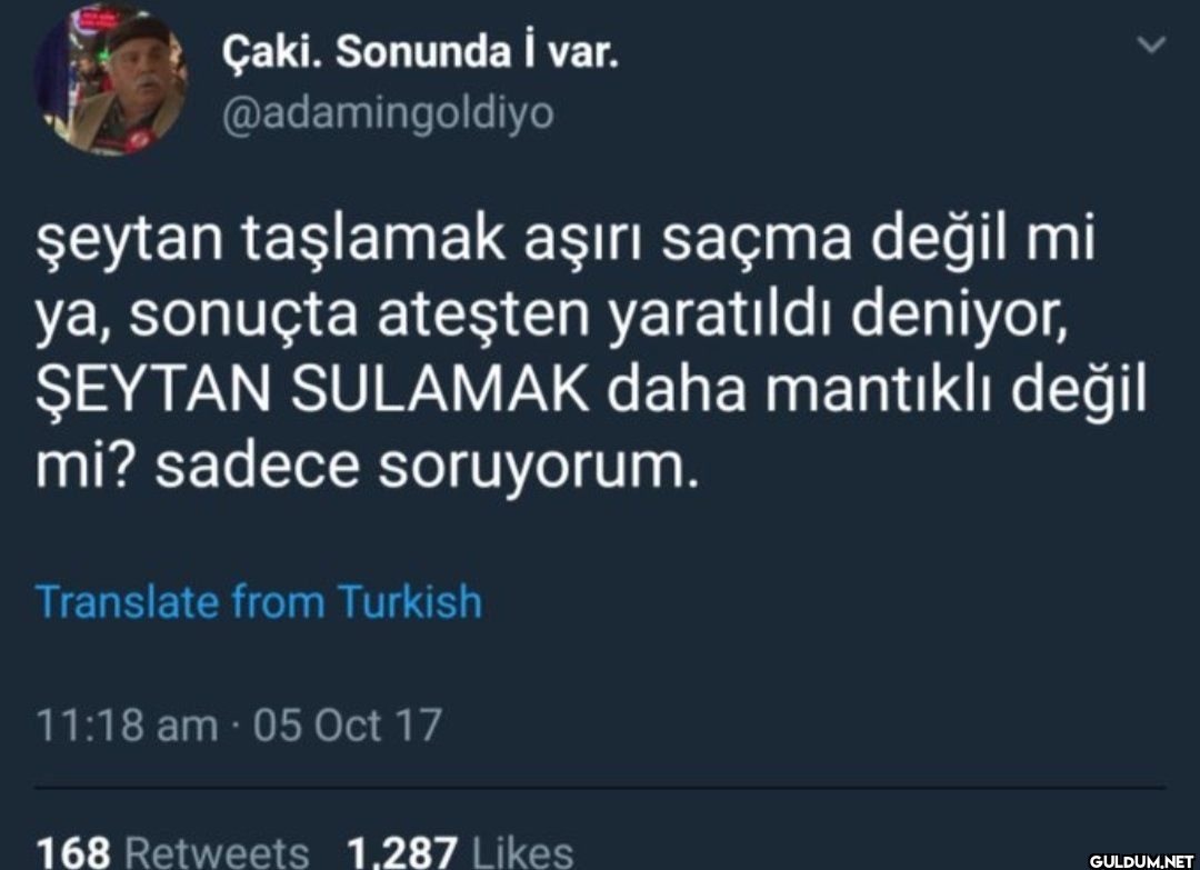 Çaki. Sonunda i var....