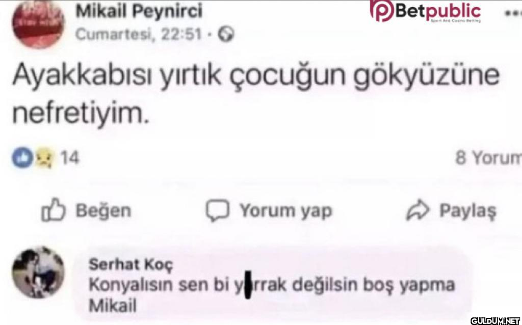 Mikail Peynirci Cumartesi,...