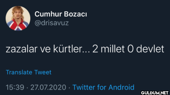 Cumhur Bozacı @drisavuz...