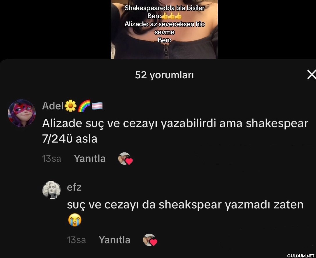 Shakespeare:bla bla...