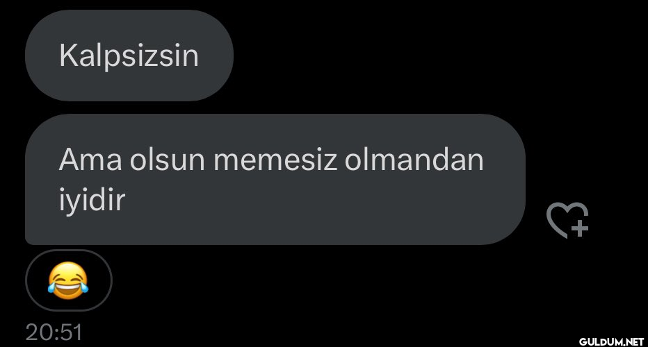 Kalpsizsin Ama olsun...