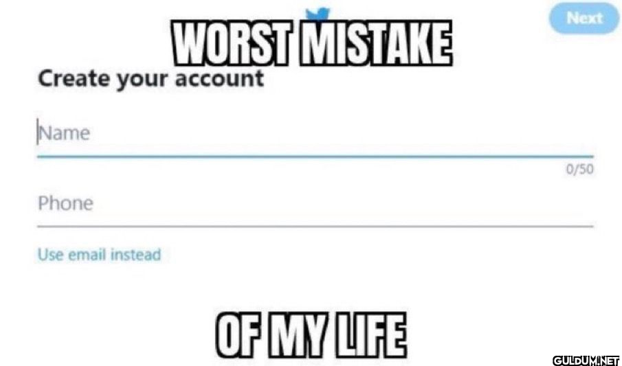 WORST MISTAKE Create your...
