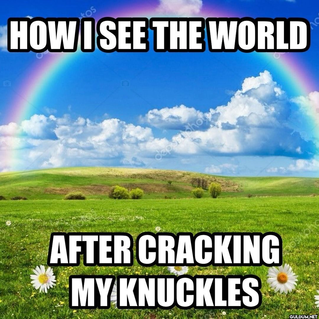 tos HOW I SEE THE WORLD...