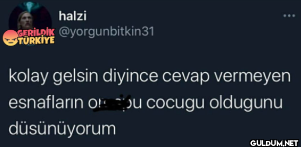 halzi GERİLDİK...