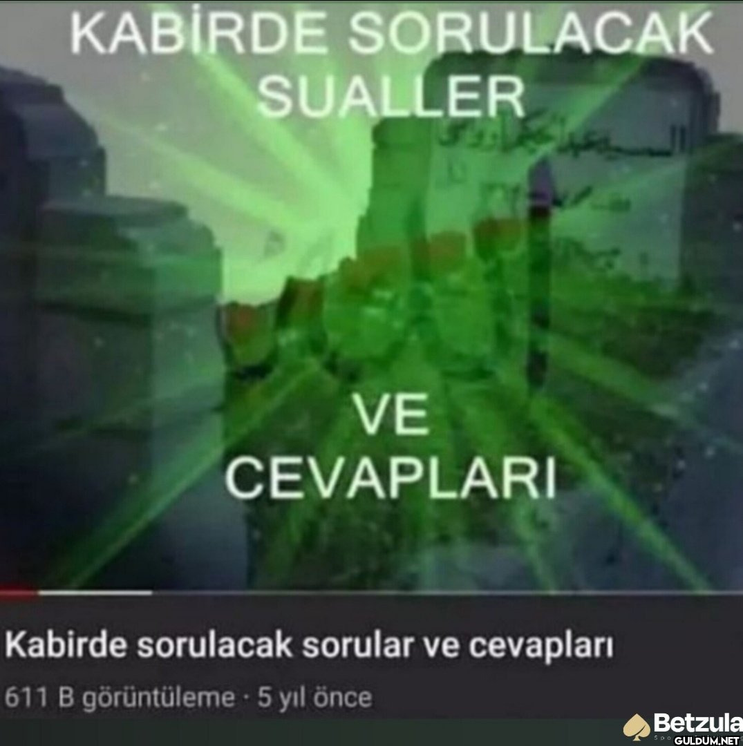 KABİRDE SORULACAK SUALLER...