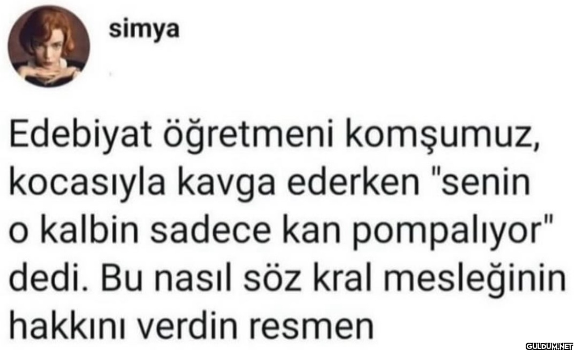 simya Edebiyat öğretmeni...