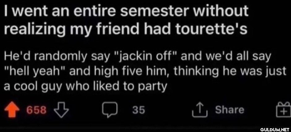I went an entire semester...