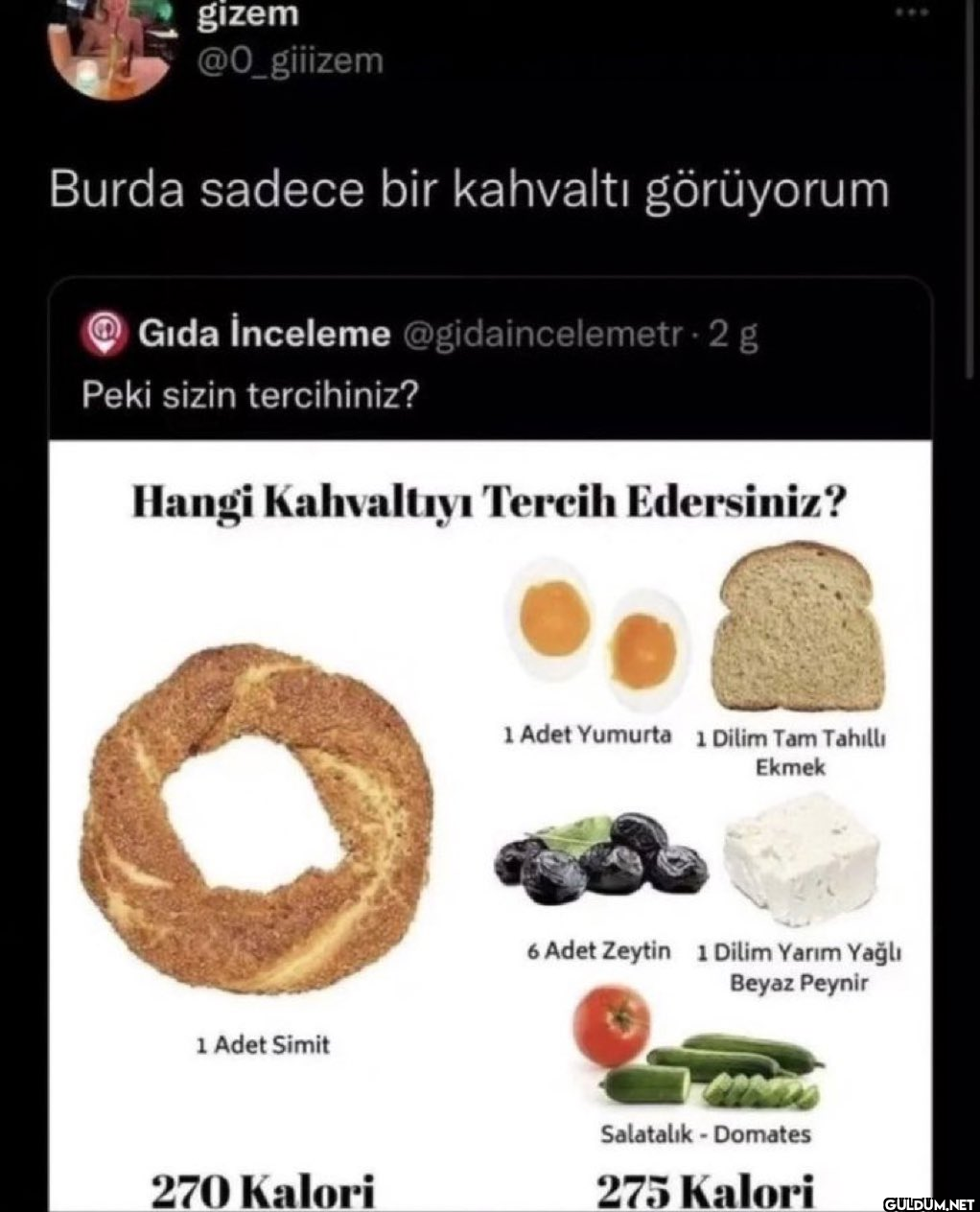 Burda sadece bir kahvaltı...