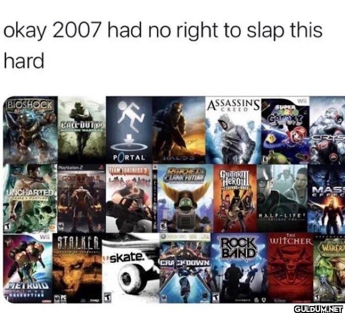 okay 2007 had no right to...