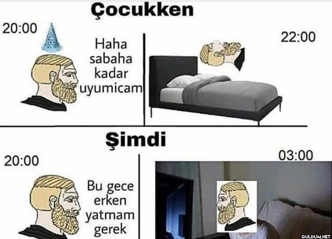20:00 20:00 Çocukken Haha...