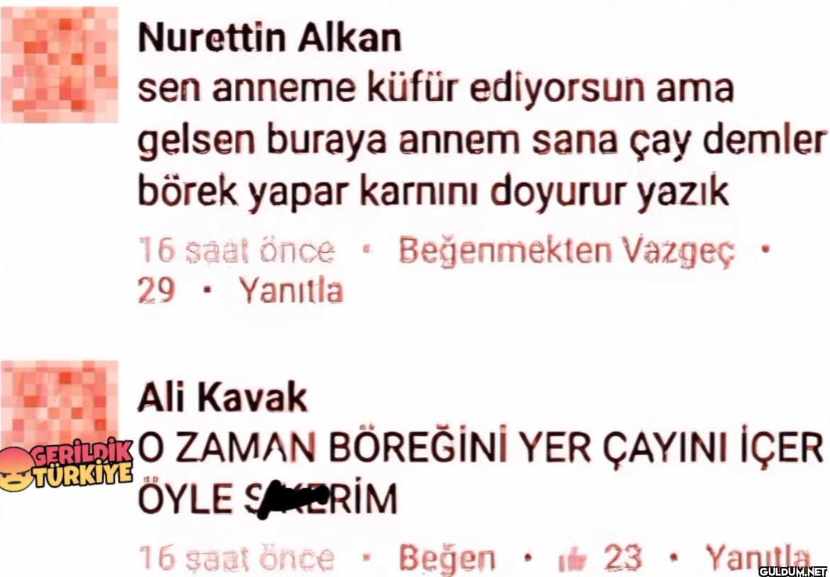 Nurettin Alkan sen anneme...