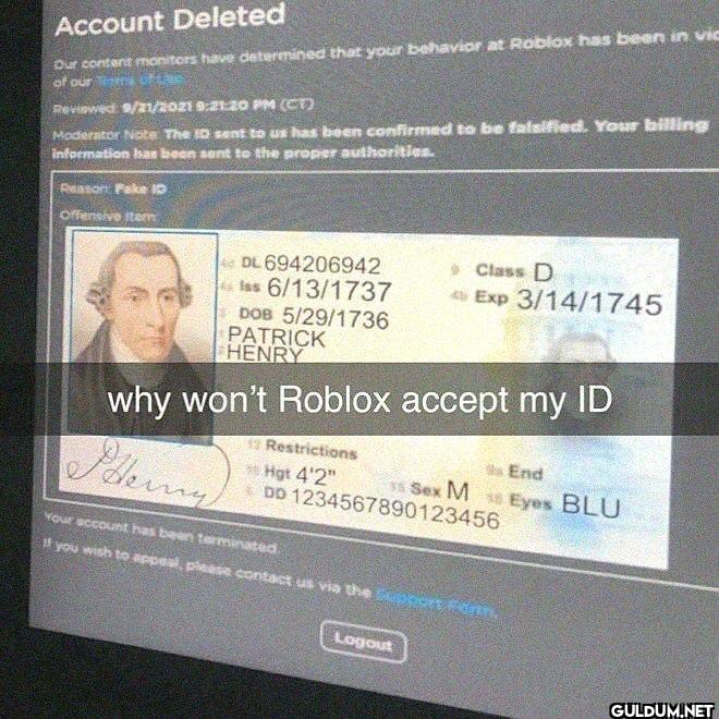 Account Deleted Our...