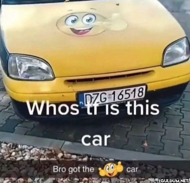 Whos it is this car Bro got the car