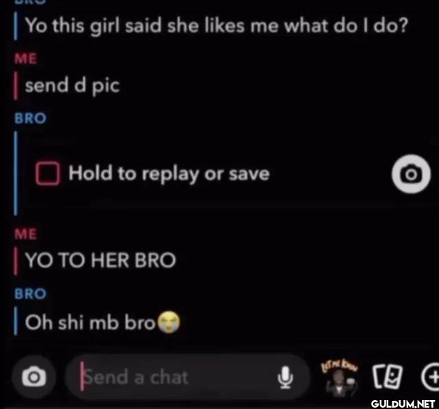 Yo this girl said she me...