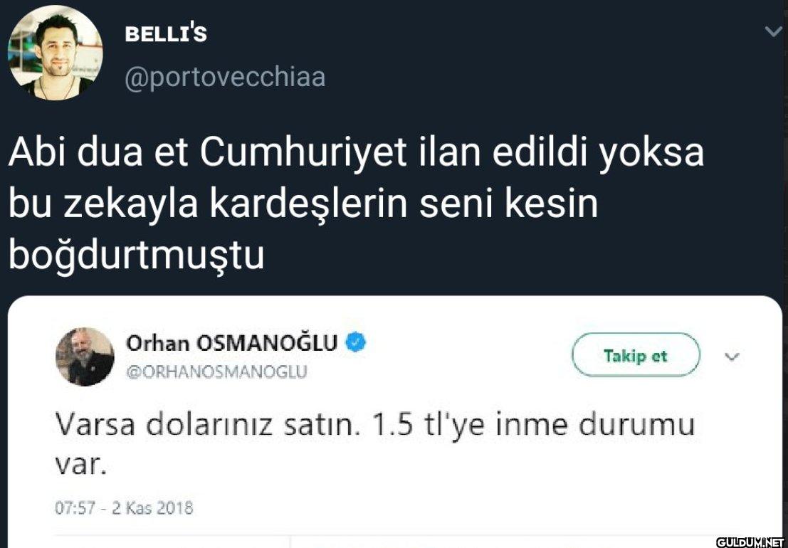 Abi dua et Cumhuriyet ilan...