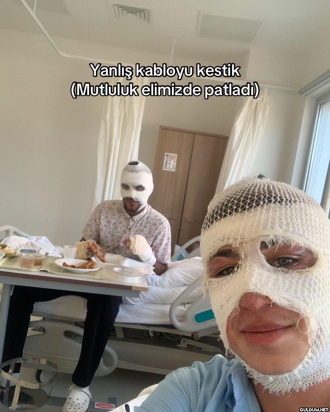 Yanlış kabloyu kestik...