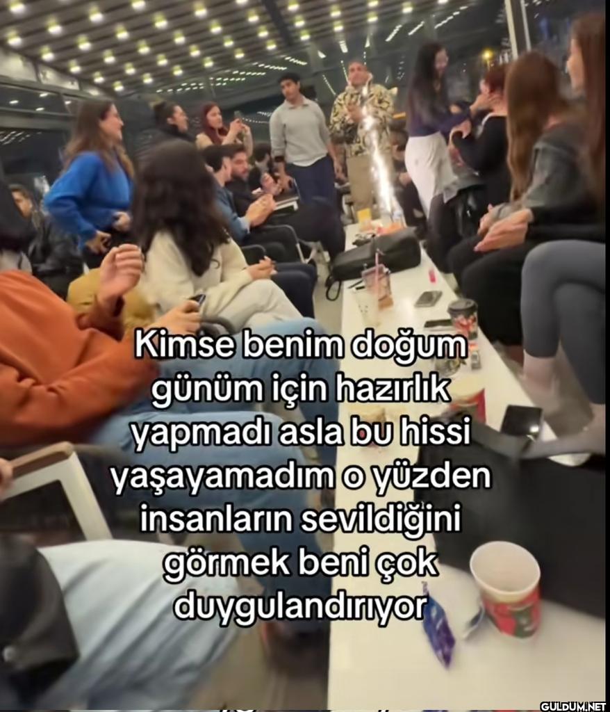 Kimse benim doğum günüm...